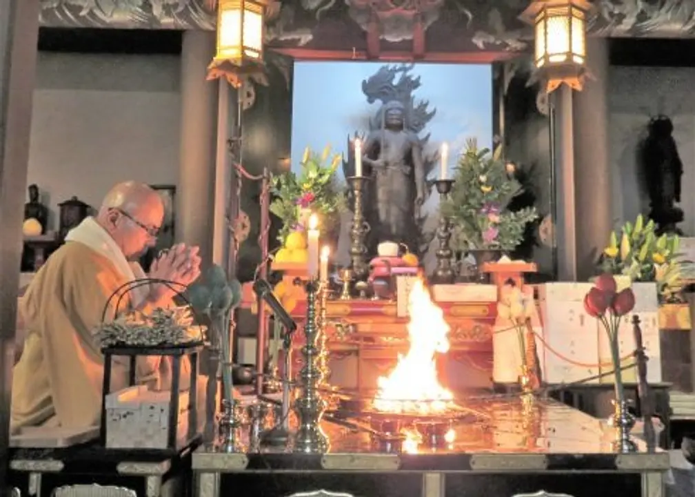 New Year&#039;s First Sesame Grand Prayer/Jurin-in Temple